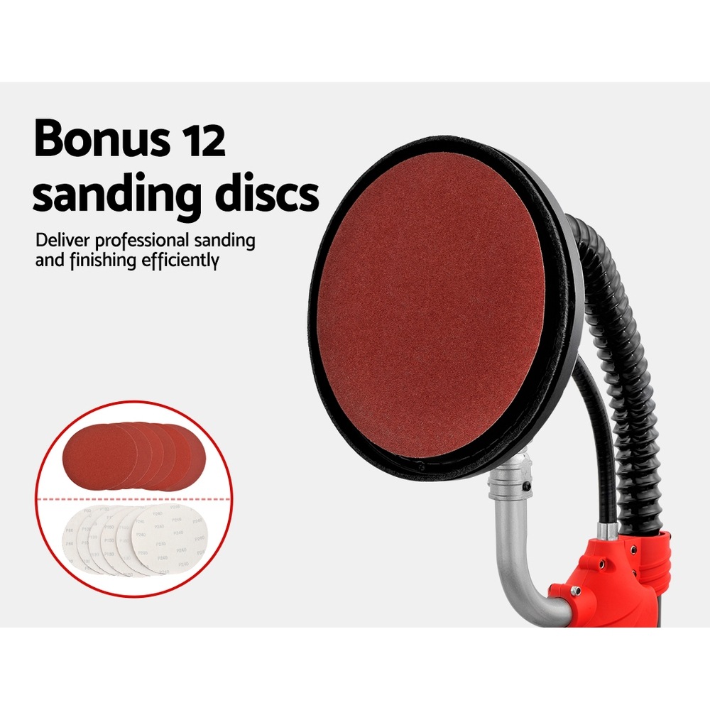 Giantz Drywall Plaster Sander Dust Free Sanding Disc Dry Wall Tools