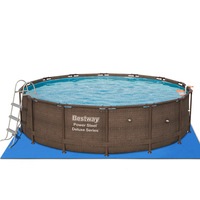 Bestway Above Ground Swimming Pool Frame Metal Pool 4.27 x 1.07M