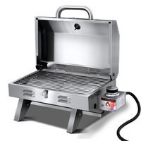 Portable Gas BBQ Grill Stove Oven Stainless Steel Outdoor Camping