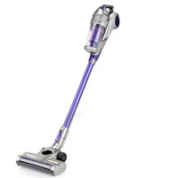 Devanti Handheld Vacuum Cleaner Cordless Stick Handstick Bagless Car Vac Rechargeable 2-Speed 120W Purple