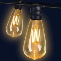 Jingle Jollys 50m LED Festoon String Lights Kits Wedding Party Christmas Outdoor