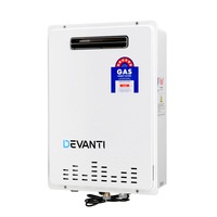 DEVANTI Home Gas Water Heater 26L Instant Hot Outdoor System Natural Gas White