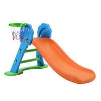 Keezi Kids slide Outdoor Indoor Playground Basketball Hoop Toddler Play Activity