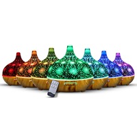 Devanti Ultrasonic Aroma Aromatherapy Diffuser Humidifier 3D LED Oil Firework