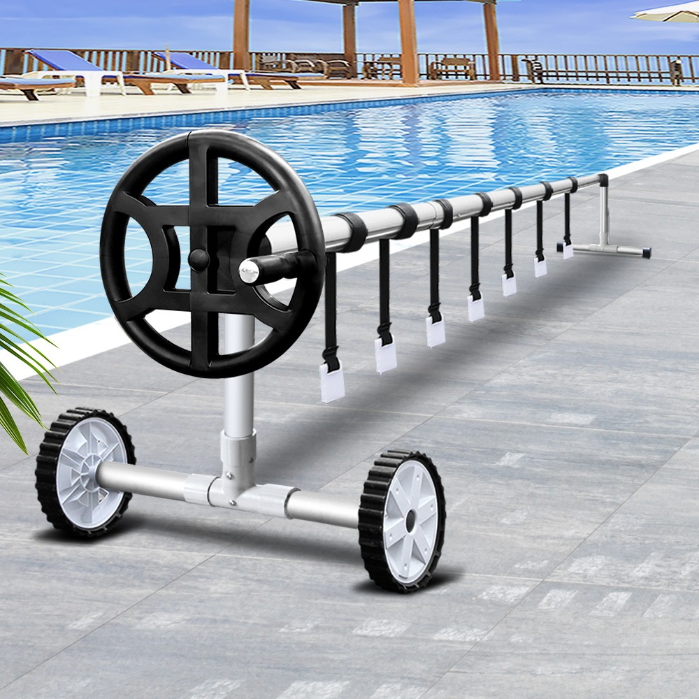 Aquabuddy Swimming Pool Cover Roller Reel Adjustable Solar Thermal