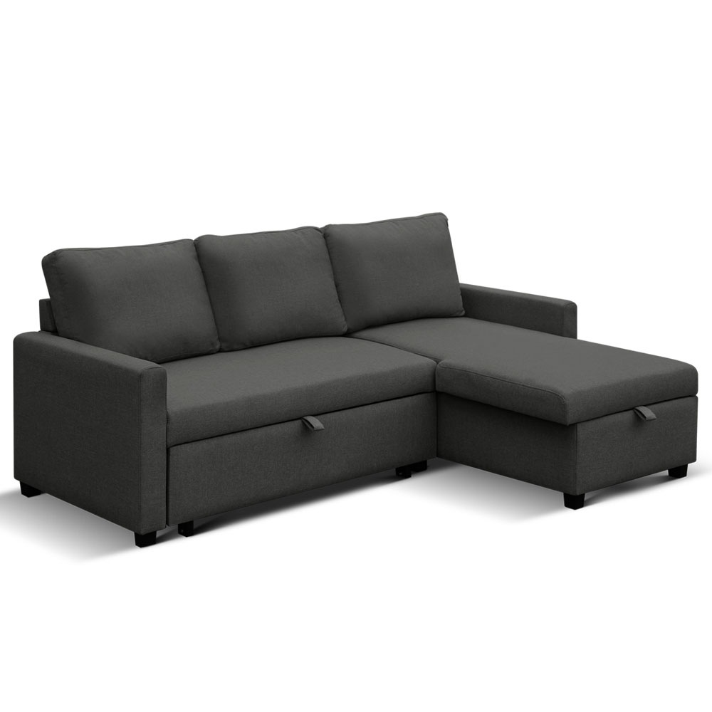 Artiss Sofa Bed Lounge Set 3 Seater Futon Couch Storage Chaise