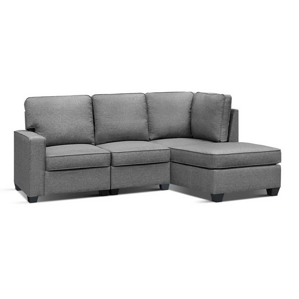 Artiss Sofa Lounge Set 4 Seater Modular Chaise Chair Suite Couch