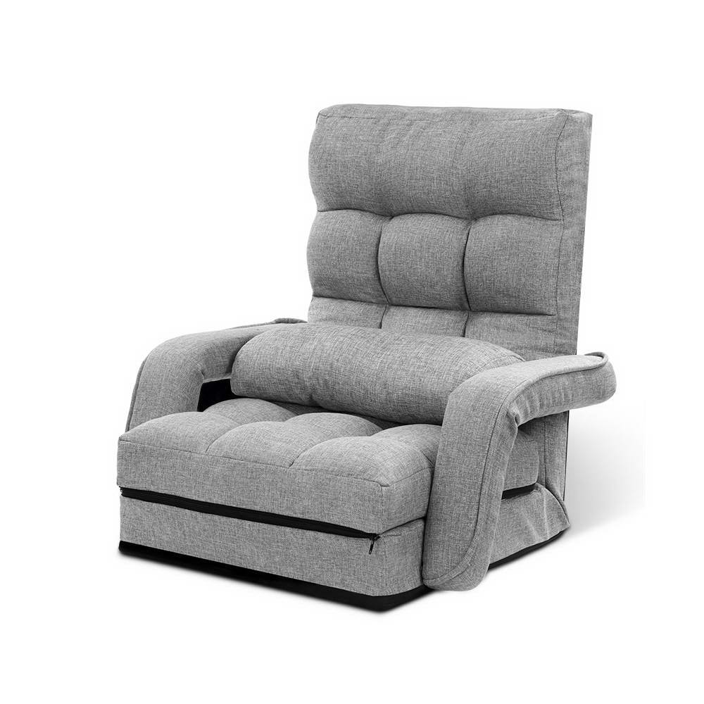 Artiss Floor Sofa Lounge Chair Adjustable Recliner Legless Armchair