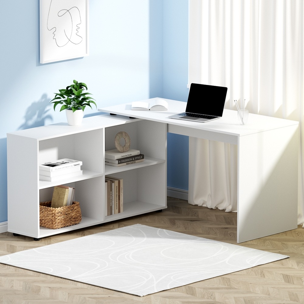 Artiss Office Computer Desk Corner Study Table Workstation Bookcase