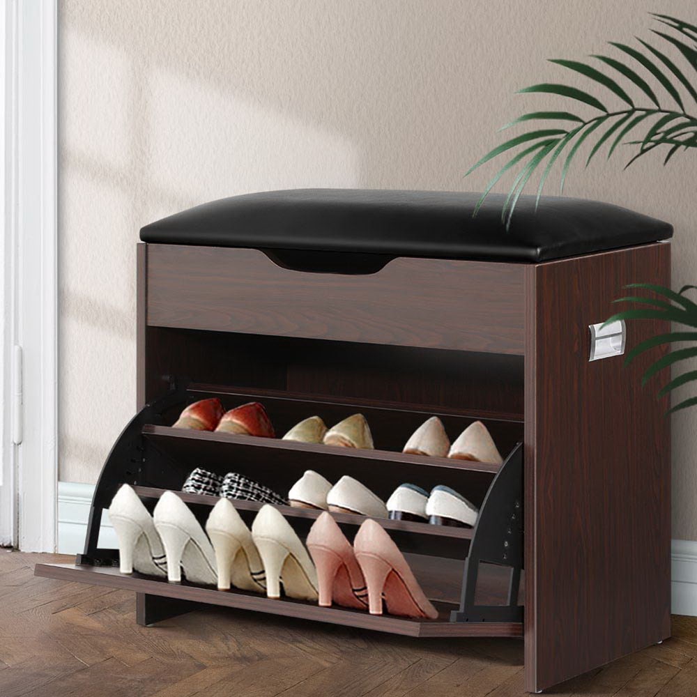 Artiss Shoe Bench Shoes Organiser Storage Rack Artiss Shoe Bench Shoes Organiser Storage Rack