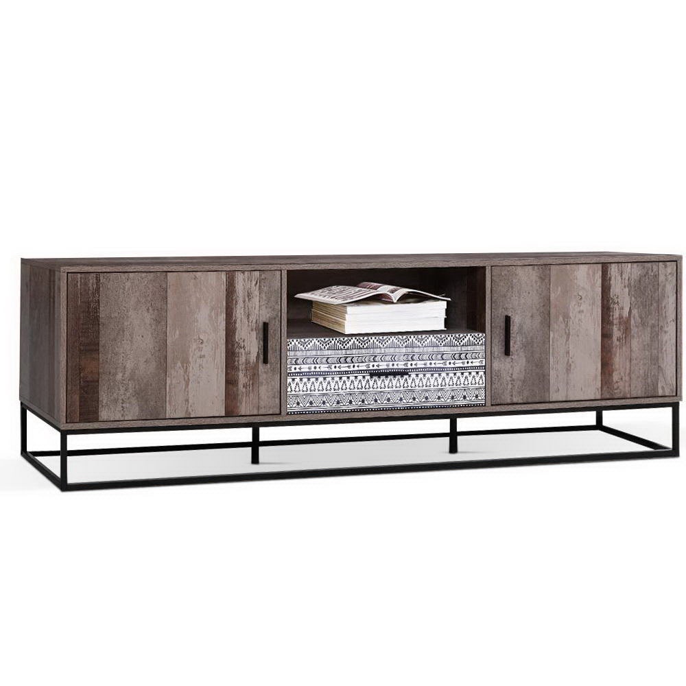 Artiss TV Entertainment Unit Stand Storage Wooden Industrial