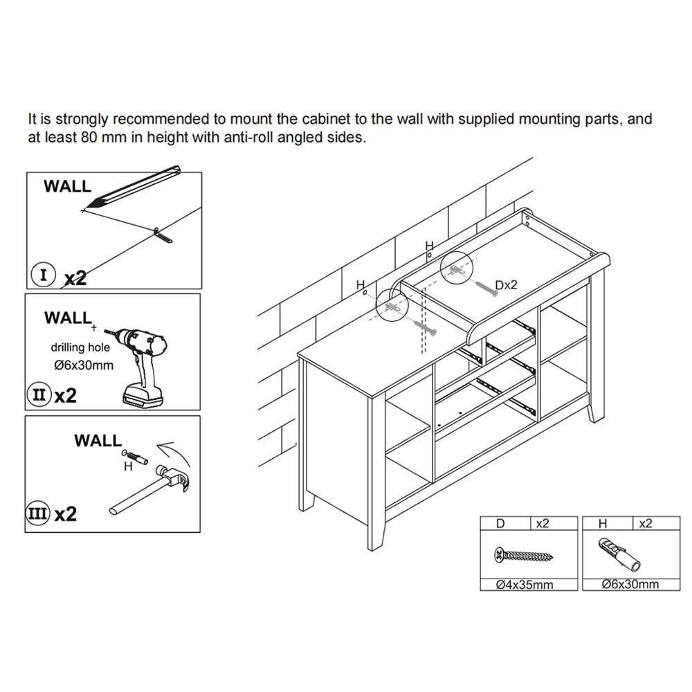 Artiss Change Table Baby Chest Of Drawer Dresser Cabinet Changer