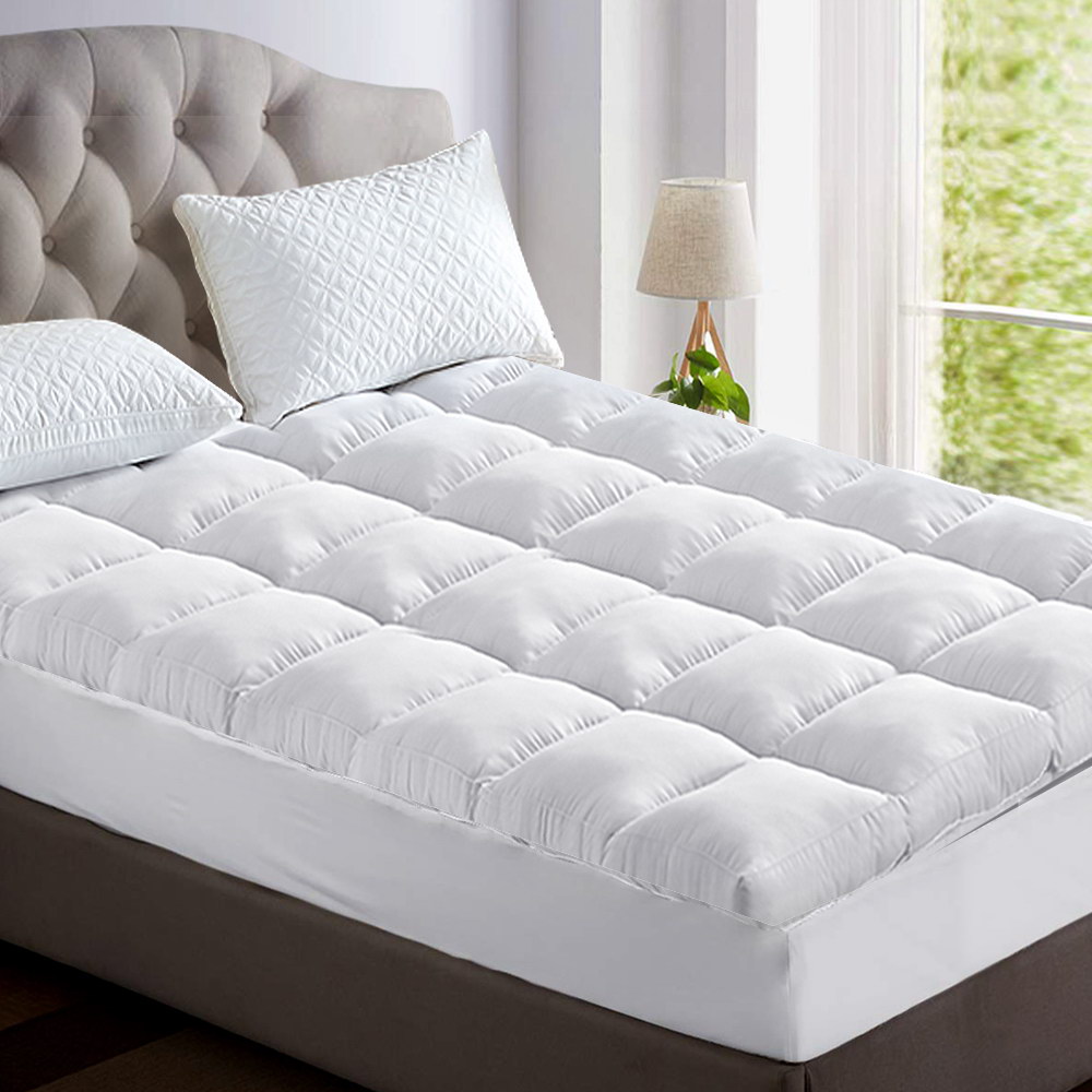 Giselle Bedding Single Bamboo Pillowtop Mattress Topper Fibre