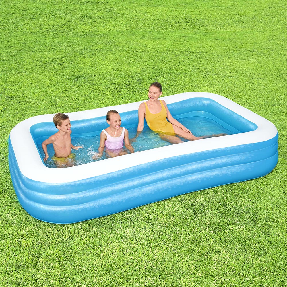 Bestway Inflatable Kids Swimming Pool Rectangular Family Pools | Buy ...