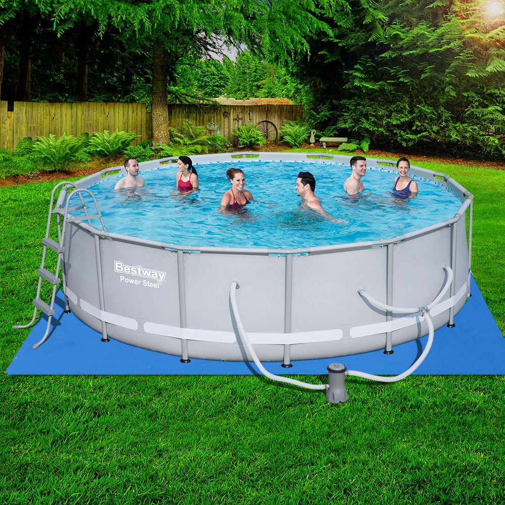 steel framed swimming pools