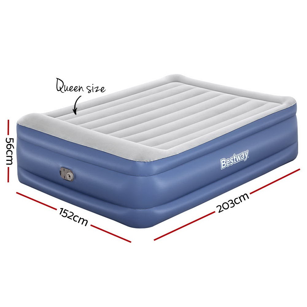 Bestway Queen Air Bed 56cm Inflatable Mattress Electric Builtin Buy
