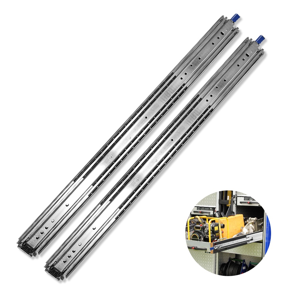 Ball Bearing Drawer Slides Heavy Duty 227kg Locking Runner 813mm