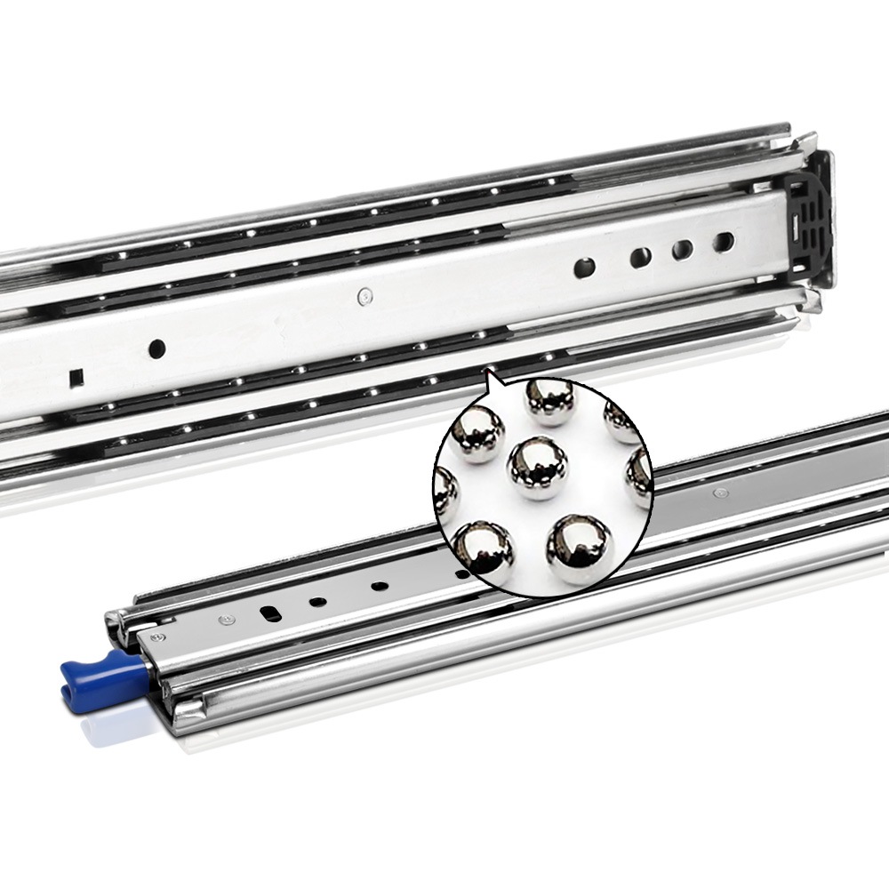 Ball Bearing Drawer Slides Heavy Duty 227kg Locking Runner 813mm