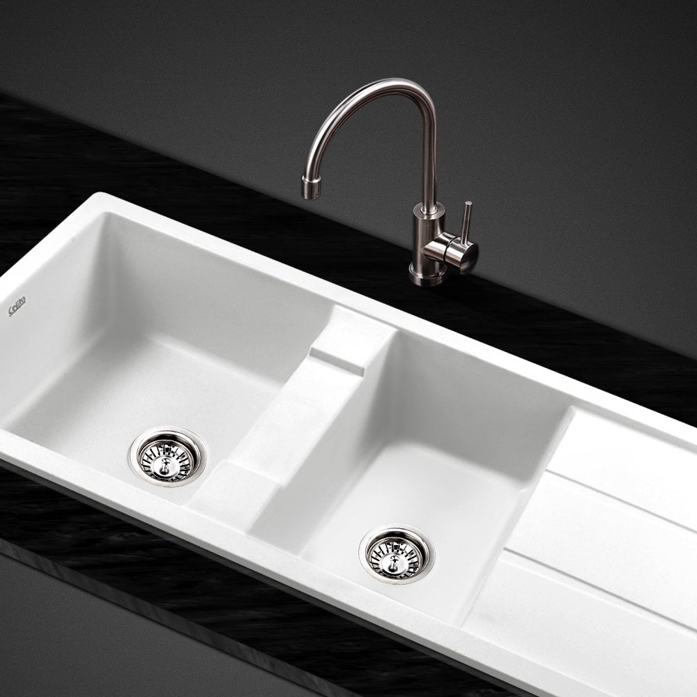 Cefito Kitchen Sink Granite Stone Laundry Top/Undermount ...