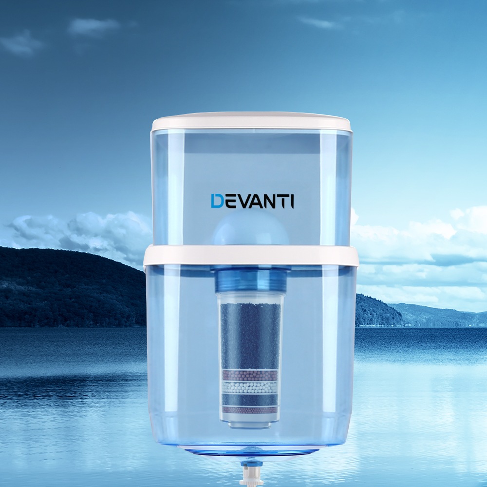 Devanti Water Cooler Dispenser Freestanding Bench Top Stand Ceramic Tap