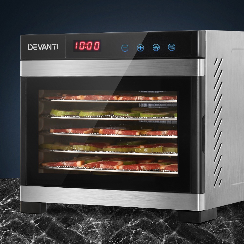 Devanti 6 Trays Food Dehydrators Commercial Fruit Dryer Dehydrator