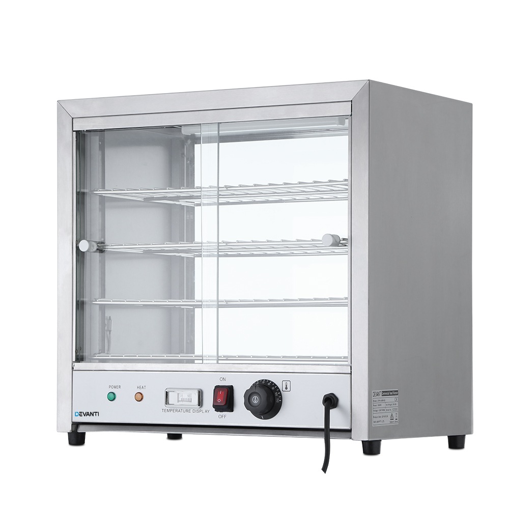 Devanti Commercial Food Warmer Pie Hot Display Showcase