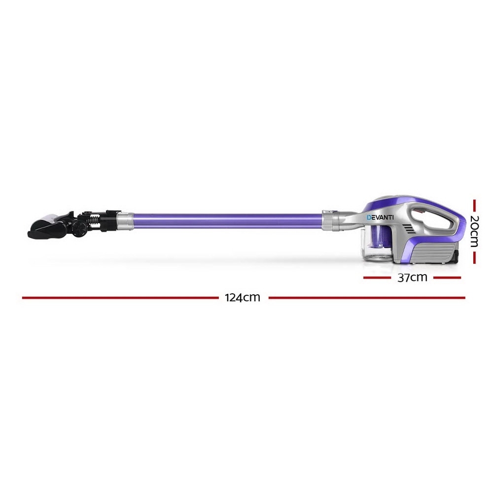 Devanti Handheld Vacuum Cleaner Cordless Stick Bagless Vac Car Recharge