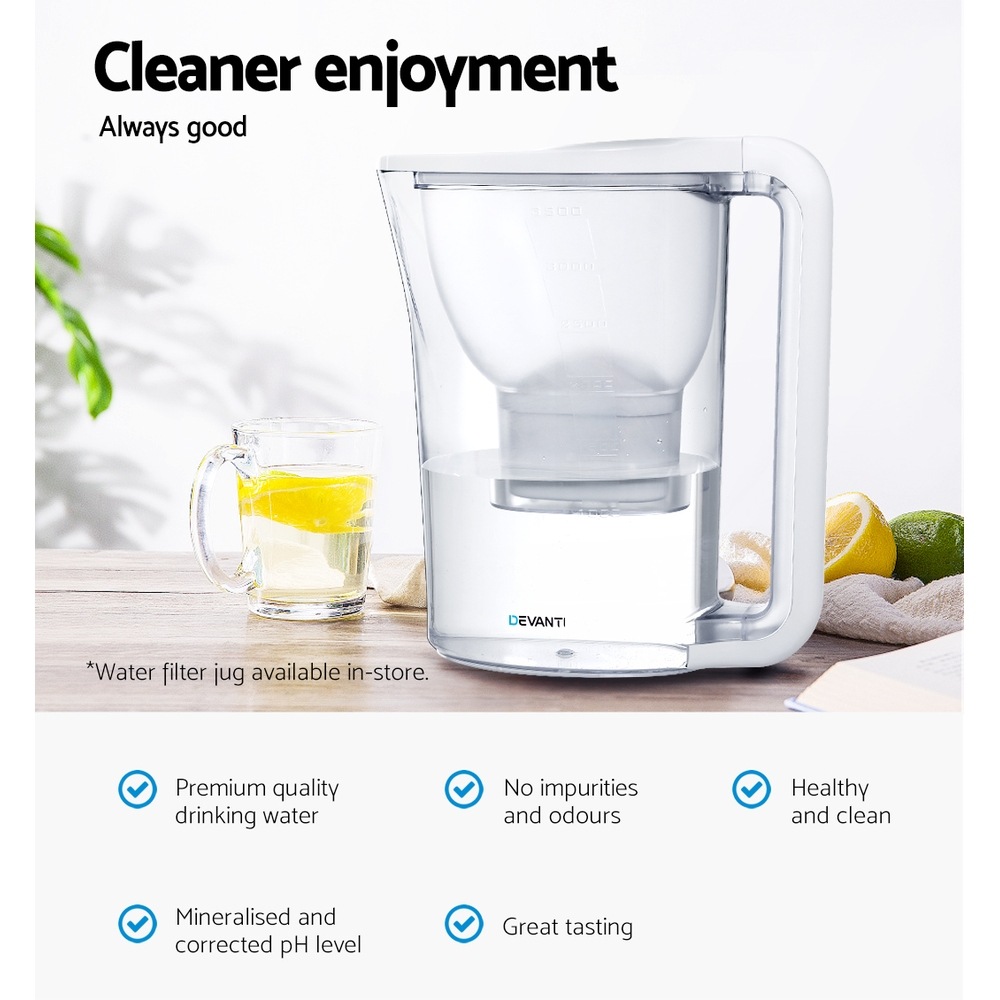 Water Filter Jug Purifier Pitcher Refill Refills Replacement Jug ...