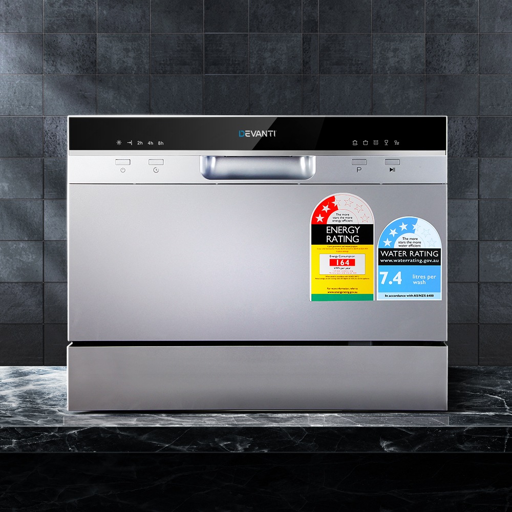 Benchtop Dishwasher Freestanding Countertop Dish Washer 6 Place