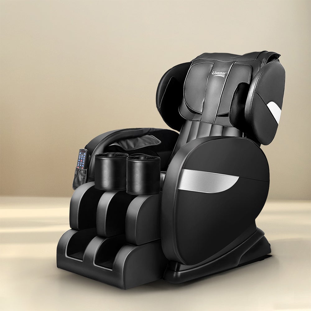 Livemor Electric Massage Chair Zero Gravity Recliner Shiatsu Kneading 38 Air Bag Buy Massage