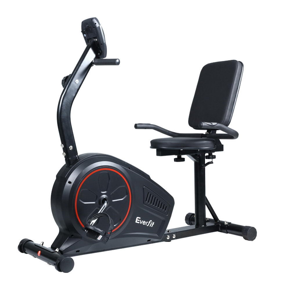 Magnetic Recumbent Exercise Bike Fitness Cycle Trainer Gym ...
