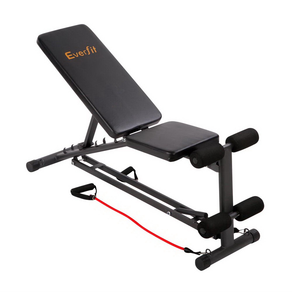 Everfit Adjustable Weight Fid Bench Fitness Flat Incline Gym Home