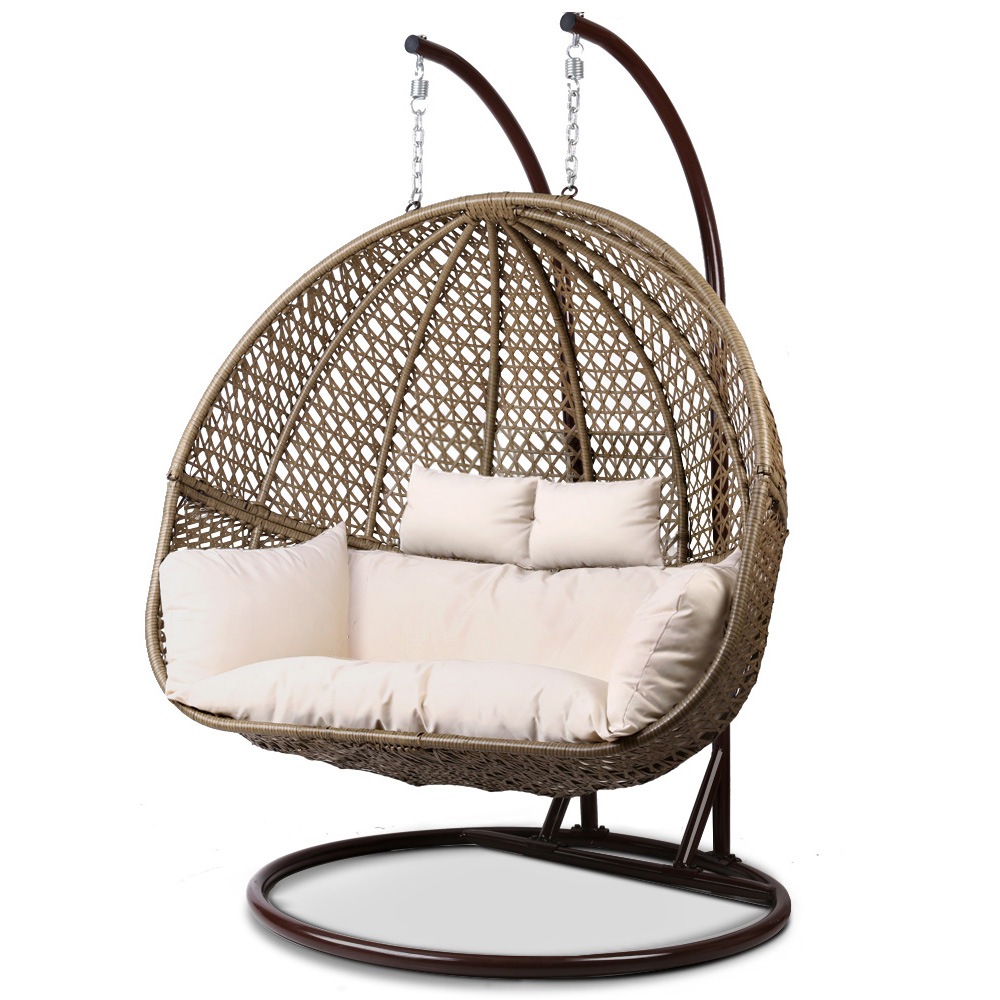 Outdoor Furniture Wicker Hanging Swing Chair Egg Hammock Double | Buy
