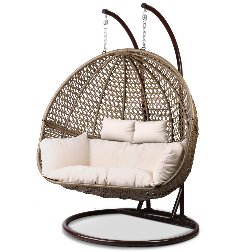 Outdoor Furniture Wicker Hanging Swing Chair Egg Hammock Double | Buy