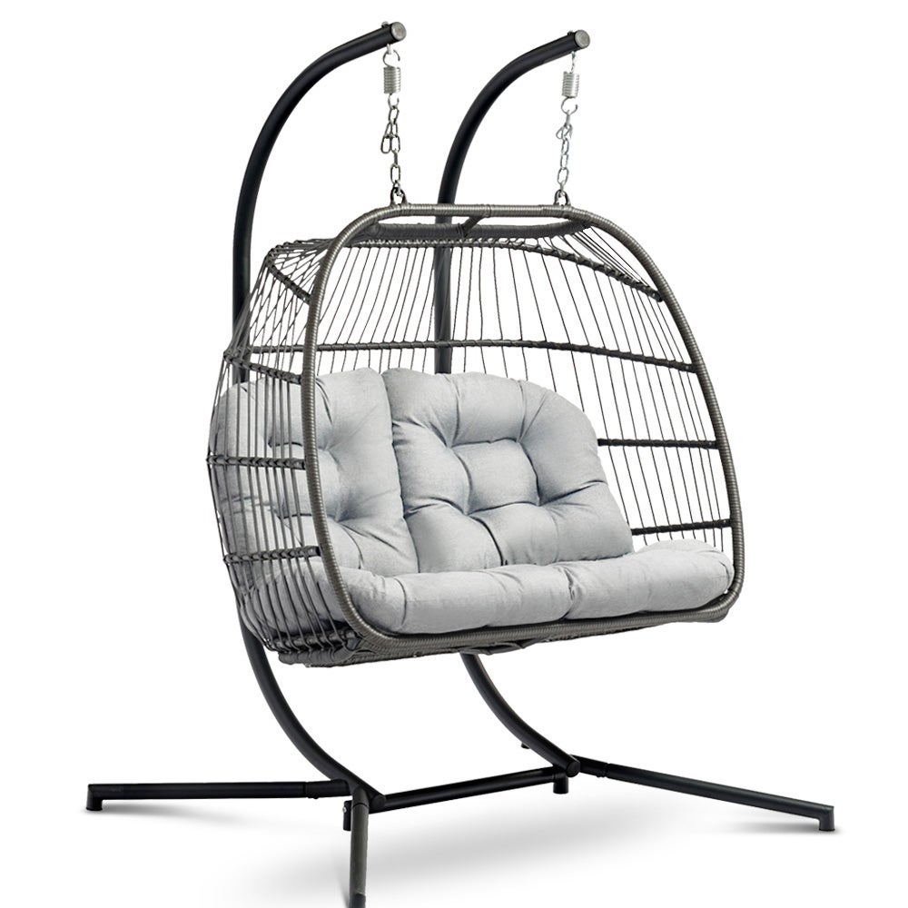 Outdoor Furniture Hanging Swing Chair Egg Hammock Wicker 2 Person | Buy
