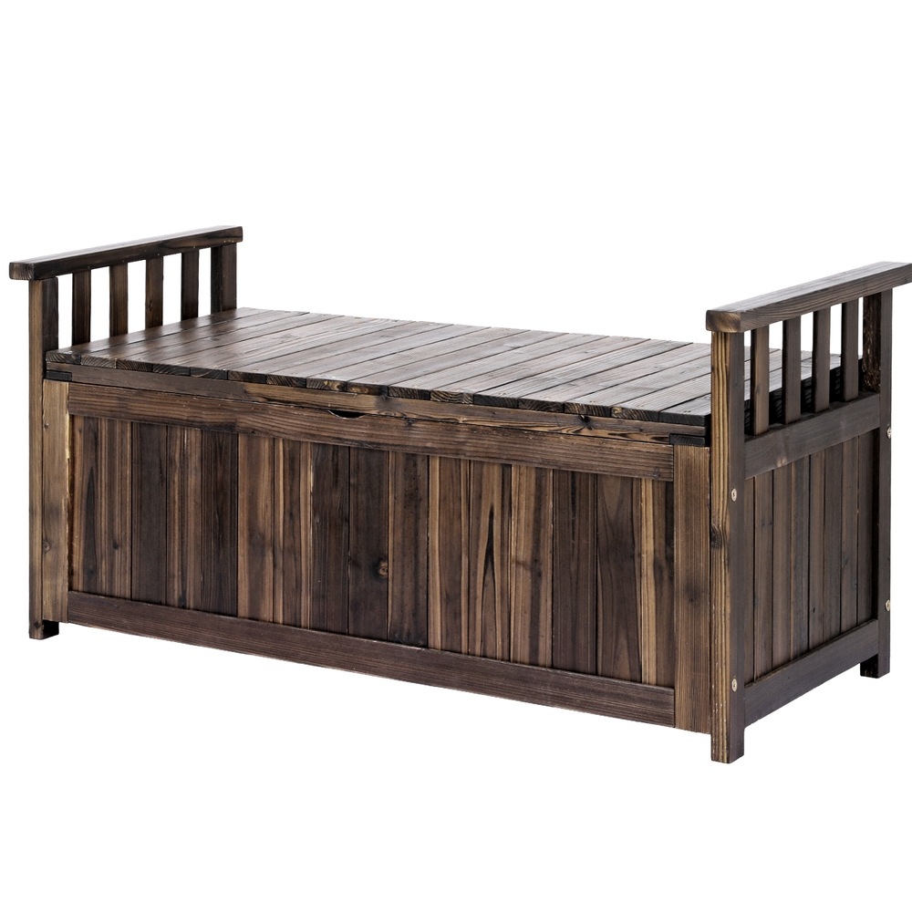 Gardeon Outdoor Storage Box Wooden Garden Bench Chest Toy Tool Sheds