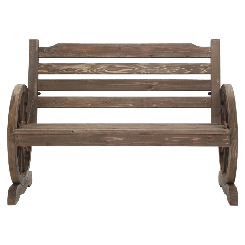 Gardeon Wooden Wagon Garden Bench Seat Outdoor Chair Lounge Patio