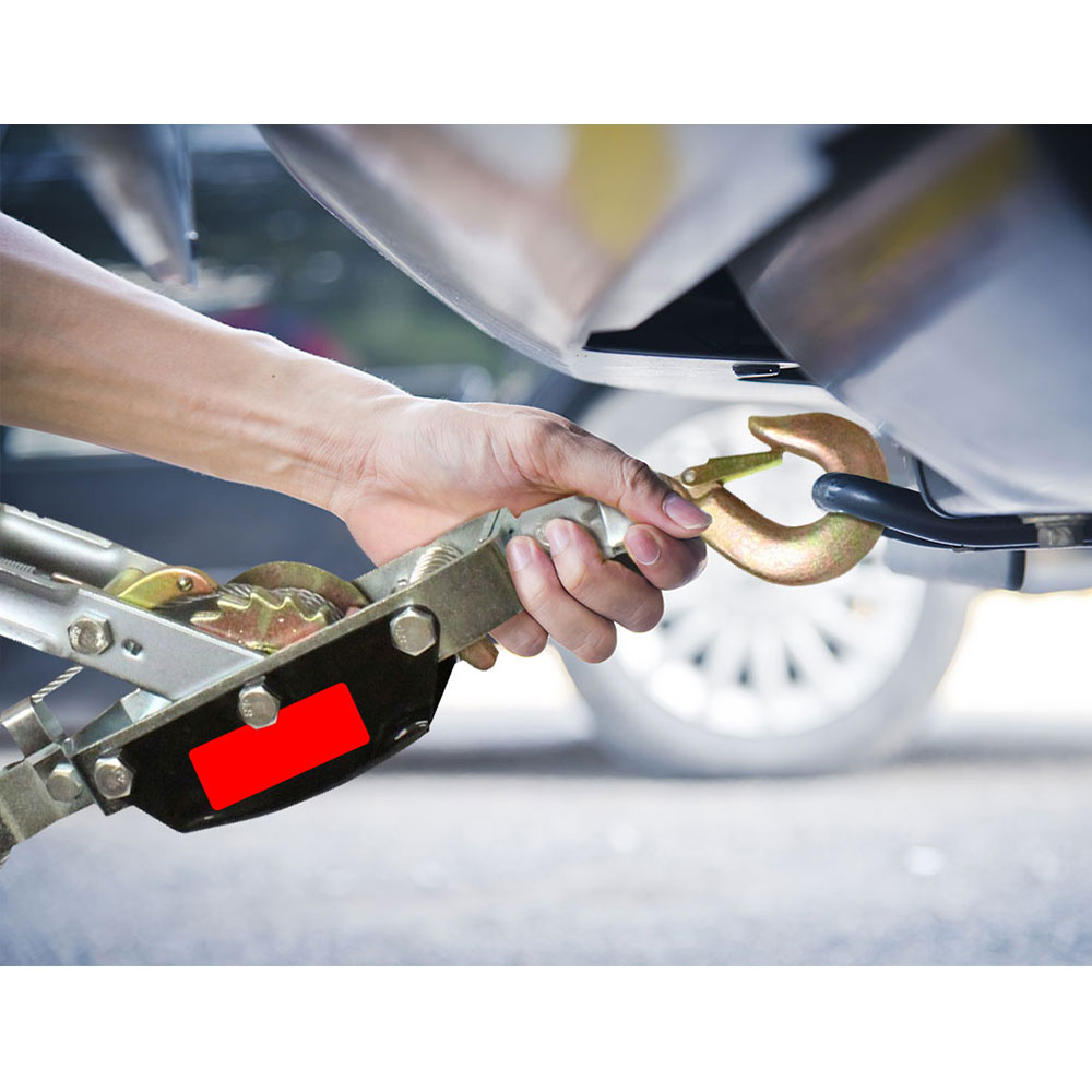 4 Ton Hand Winch Puller Hooks 4x4 4WD Trailer Truck Comealong Hoist