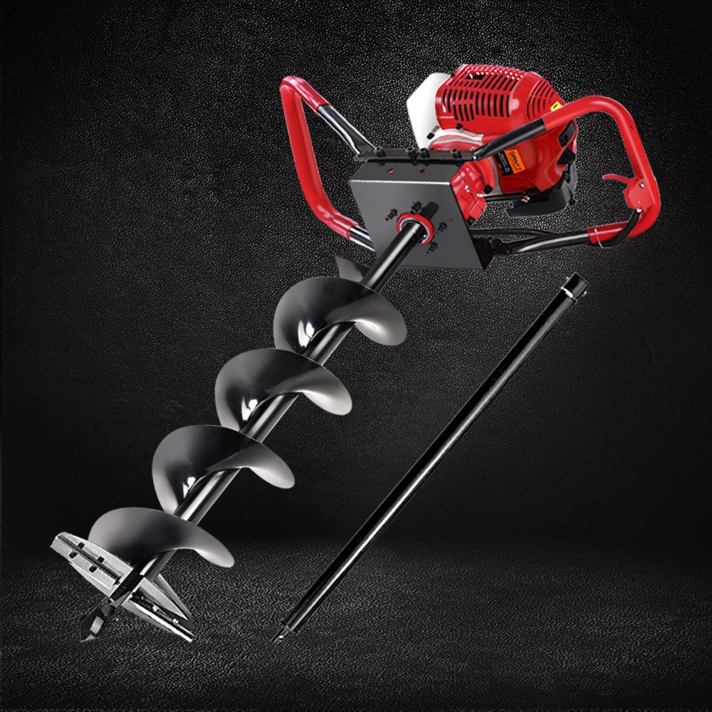 Giantz 80CC Petrol Post Hole Digger Drill Borer Fence Extension Auger