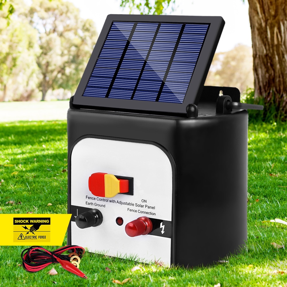 Giantz 8km Solar Electric Fence Energiser Energizer Unit For Goats Cattle Horses Buy Electric Giantz 8km Solar Electric Fence Energiser Energizer Unit For Goats Cattle Horses Buy Electric