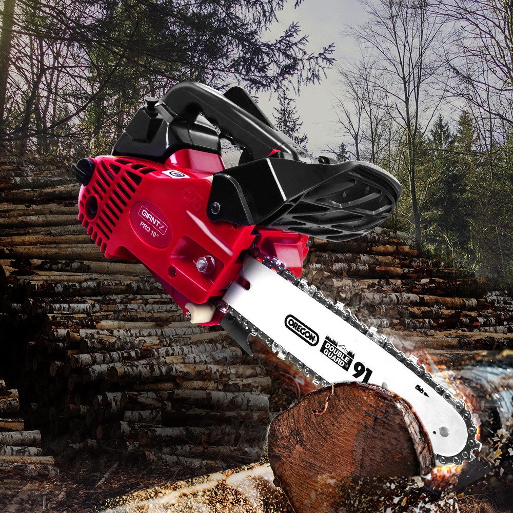 Giantz Chainsaw Chainsaws 10 Oregon Petrol Cordless 25cc Top Handle