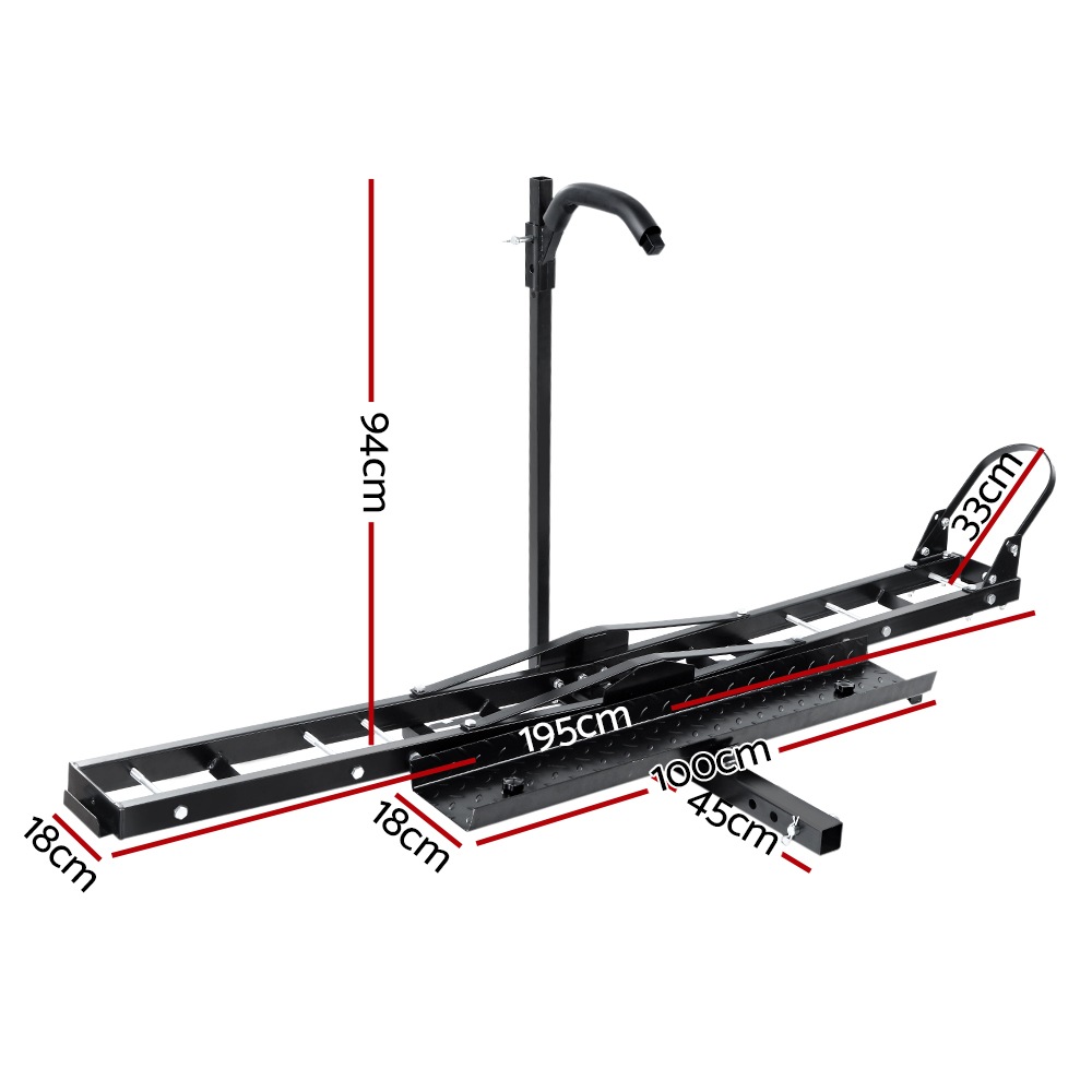 towbar dirt bike rack