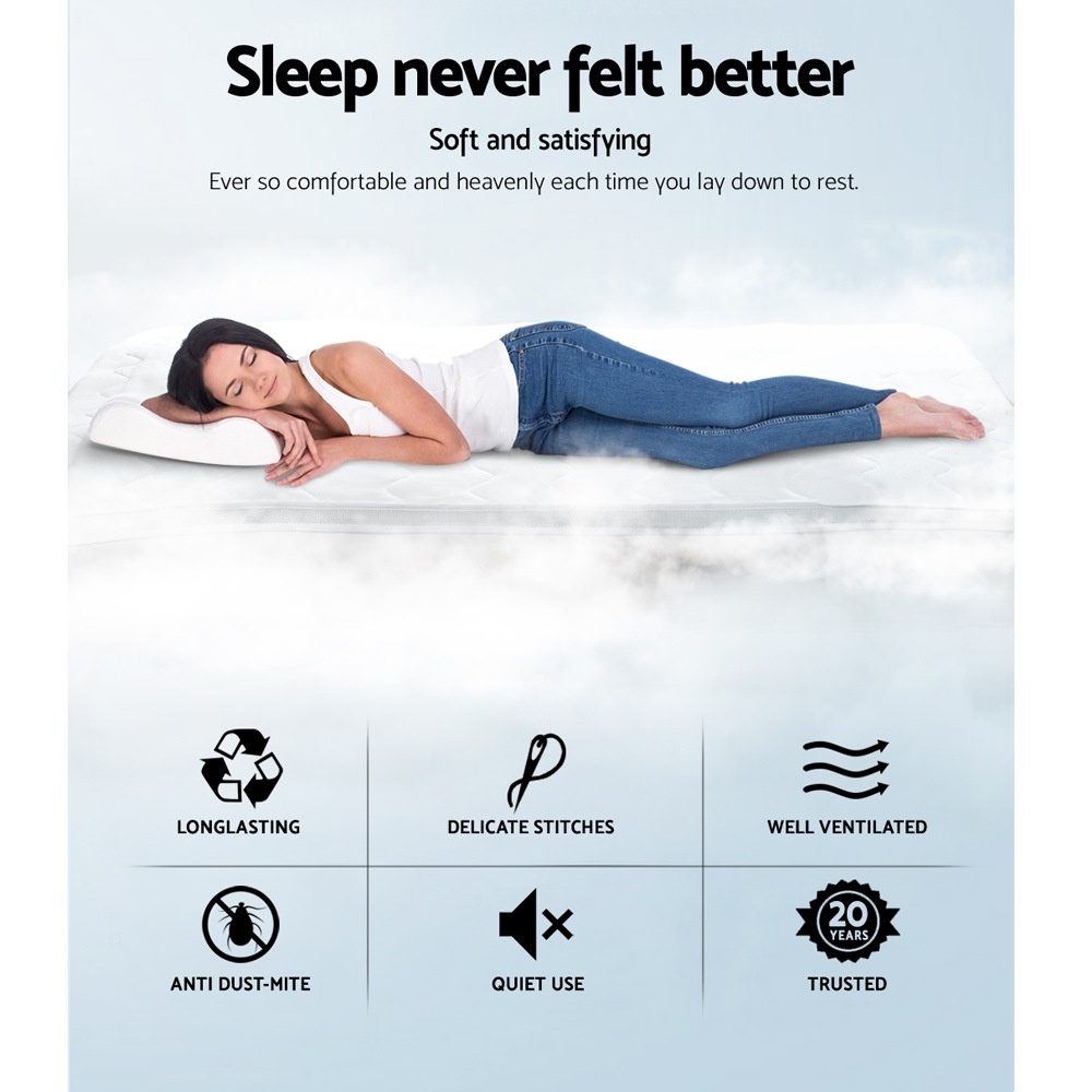 Giselle Bedding 1000gsm Mesh Pillowtop Mattress Topper Protector