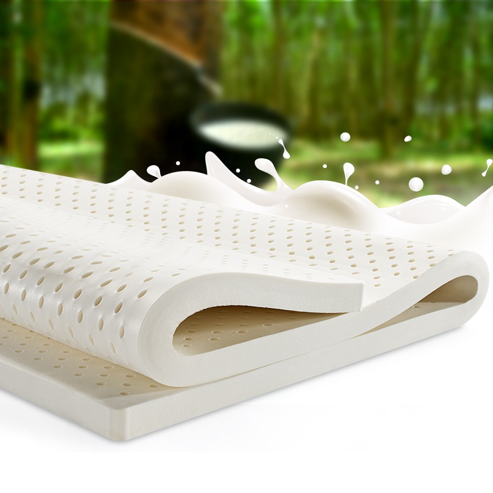 Giselle Bedding 7 Zone Pure Natural Latex Mattress Topper Underlay