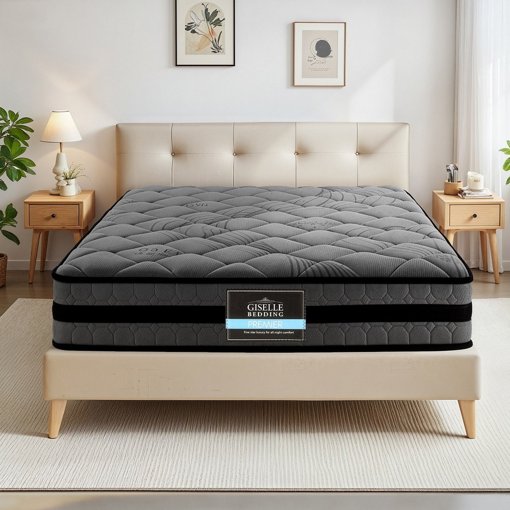 Giselle Bedding Single Size Mattress Bed Medium Firm Foam Pocket Spring