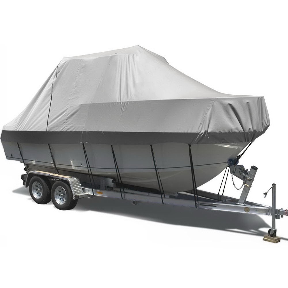 2527ft Boat Cover Trailerable Jumbo 600D Waterproof Marine Heavy Duty