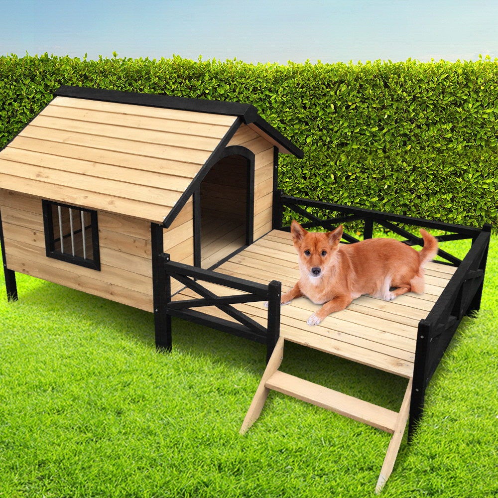 Dog Kennel Kennels Outdoor Wooden Pet House Puppy Extra Large XXL | Buy