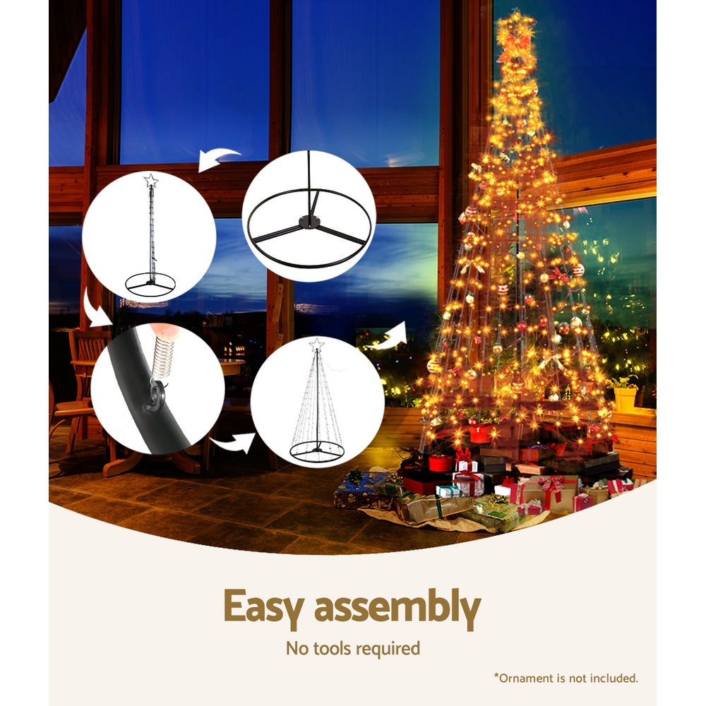 Jingle Jollys 3M LED Christmas Tree Lights 330pc LED Xmas Warm White Fibre Optic | Buy Christmas ...