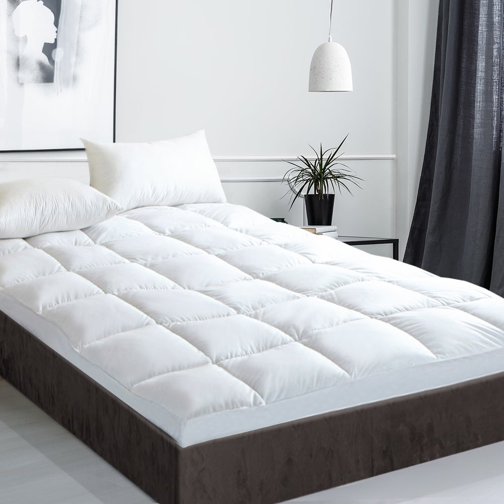 Giselle KING Mattress Topper Goose Feather Down 1000GSM