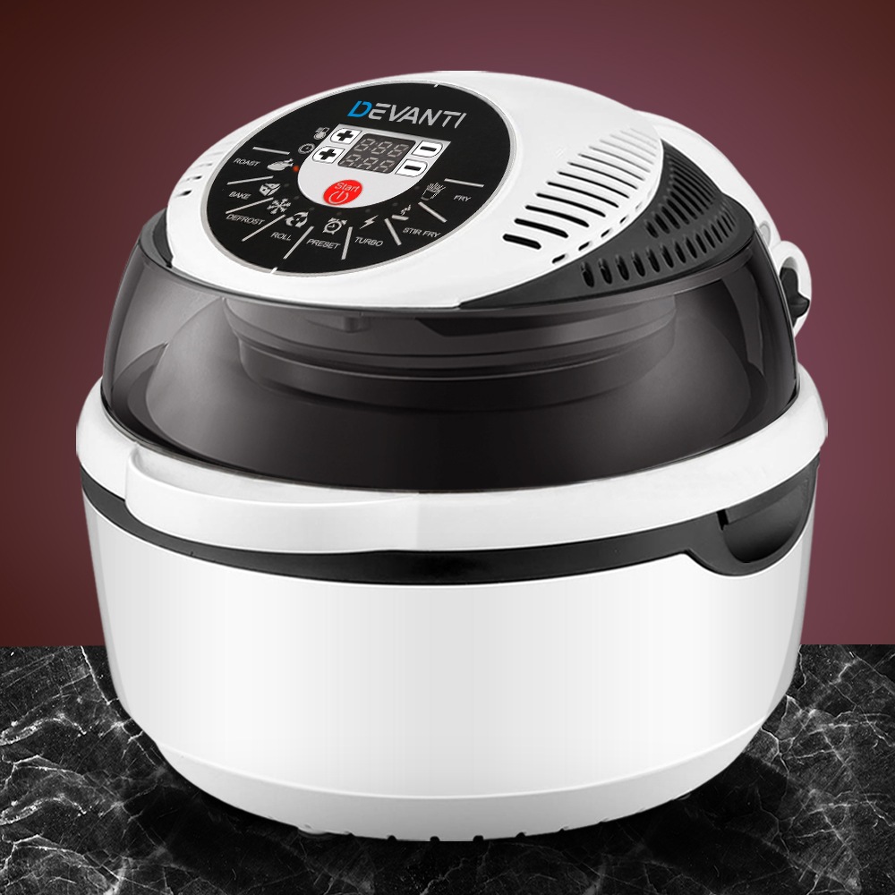 Devanti 10L Air Fryer Convection Oven 8 Function 1300W Fryers Cooker